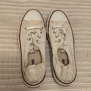 Older white slip on Chucks